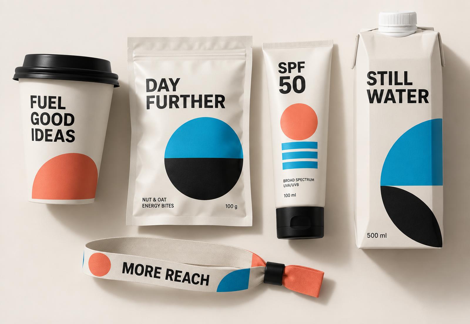 Kaffee, Snacks, Sonnencreme und Eventprodukt als zukünftige Werbemedien