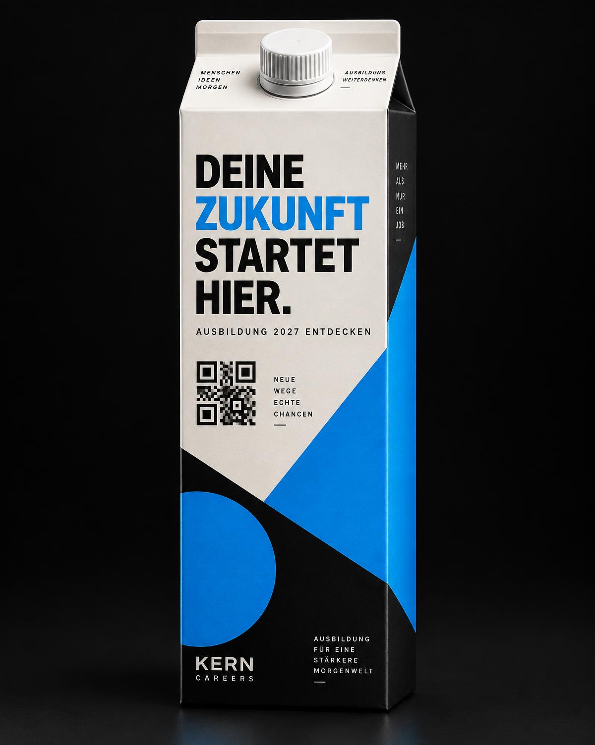 Fiktiver KERN Careers Recruiting-Kampagnenkarton